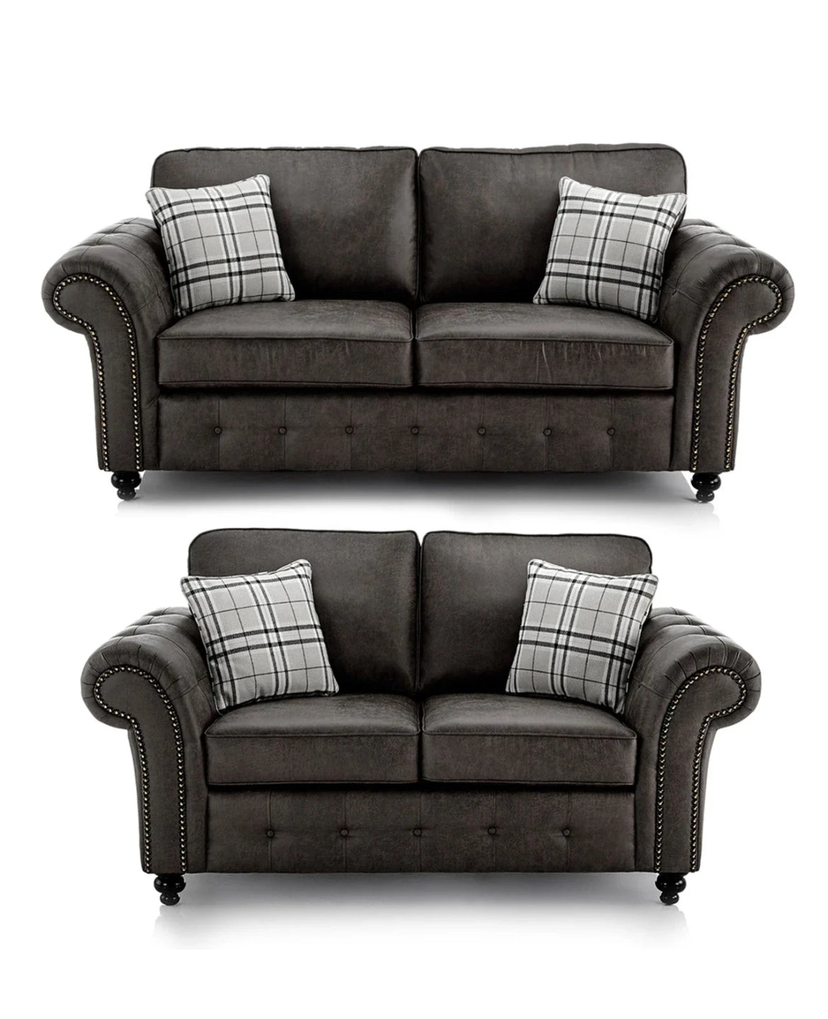 New Oakland ~ BLACK & BROWN 3+2 SEATER ⭐️ PACKAGE DEAL