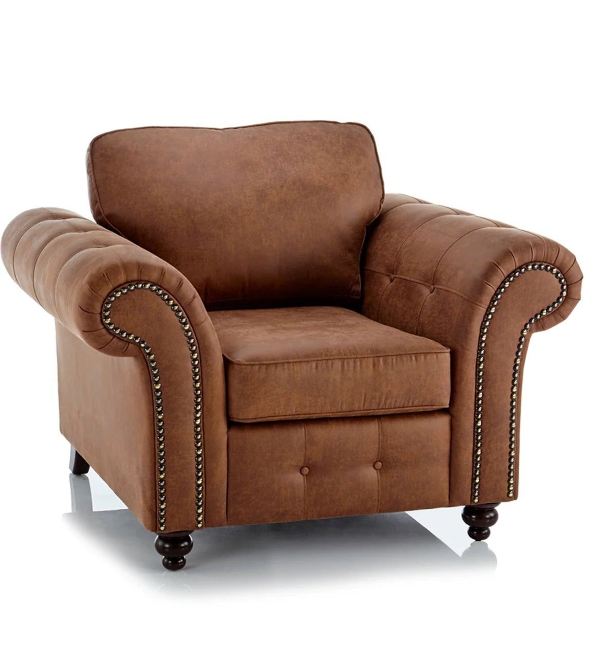 Oakland ~ Black & Brown Armchair