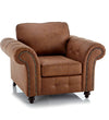 Oakland ~ Black & Brown Armchair