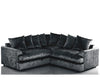 CV- FURGY STYLE CRUSHED VELVET CORNER SOFA (UNIVERSAL)