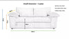ALMAFI ~ New Sky Blue (Special colour) 3 seater / 2 seater / 3+2 Sofa Suite