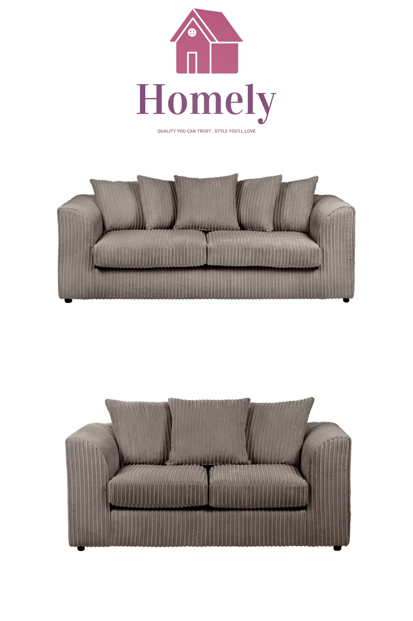 CHICAGO-JUMBO CORD 3+2 SEATER SUITE(⭐️PACKAGE DEAL)