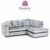 CV- CRUSHED VELVET CORNER SOFA