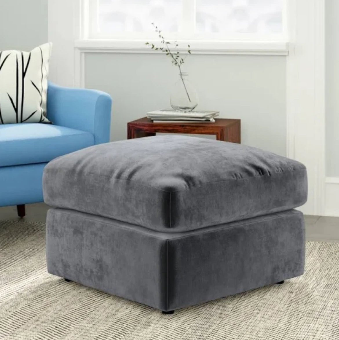 VERONA ~ CUSHION TOP FOOTSTOOL - Homely Sofas