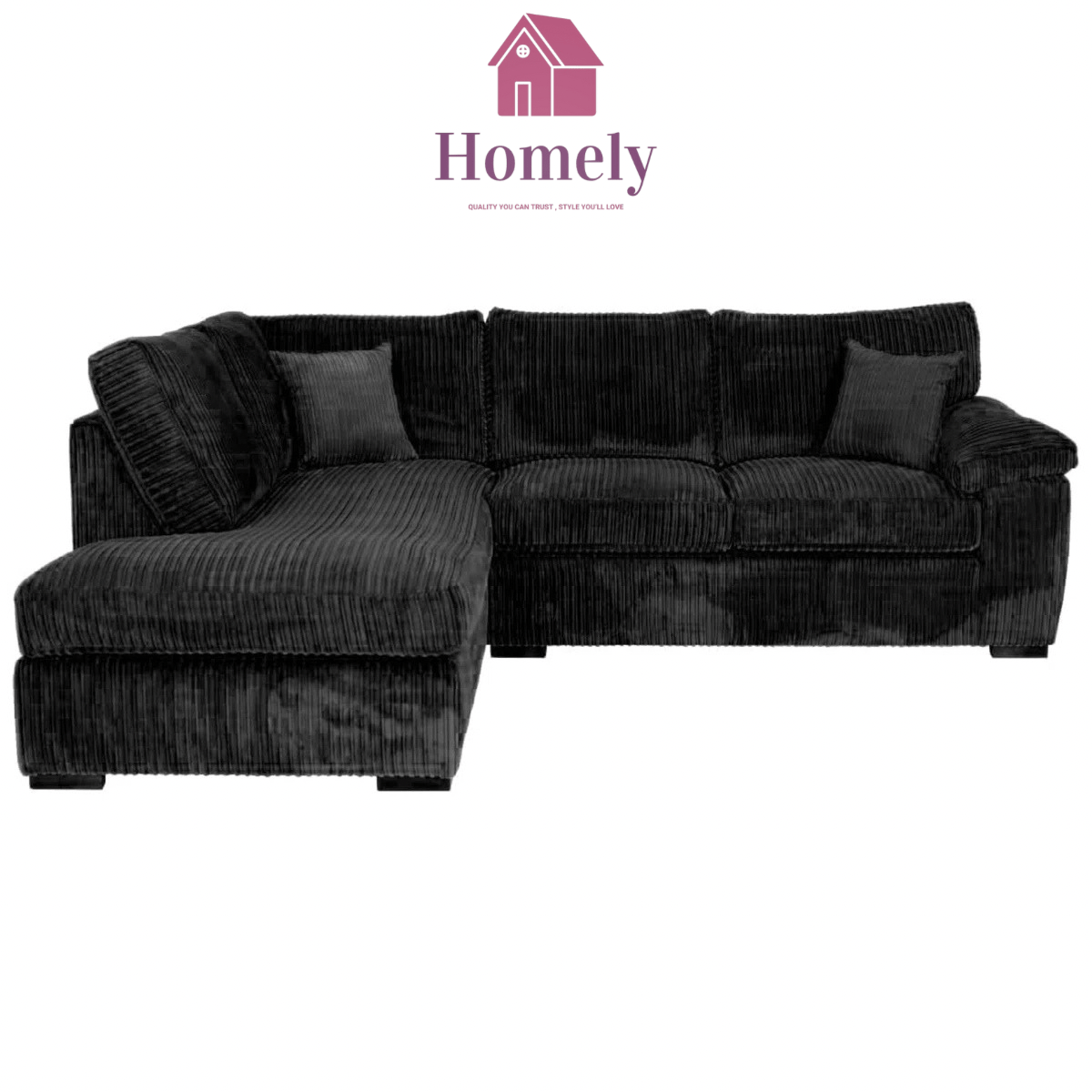 ALMAFI - JUMBO CORD CORNER SOFA EXCLUSIVE - Homely Sofas