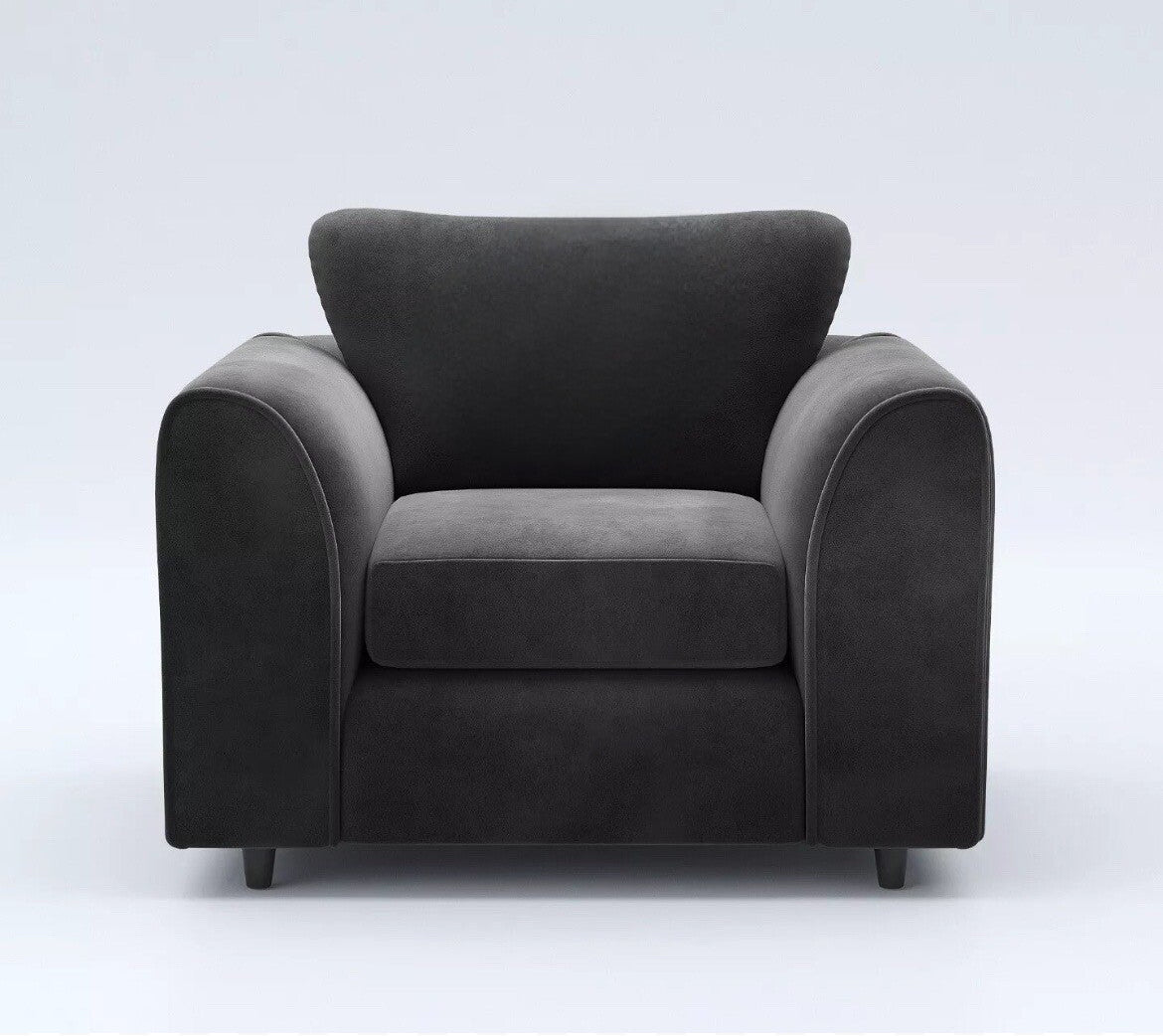 PV - PLUSH VELVET ARMCHAIR - Homely Sofas