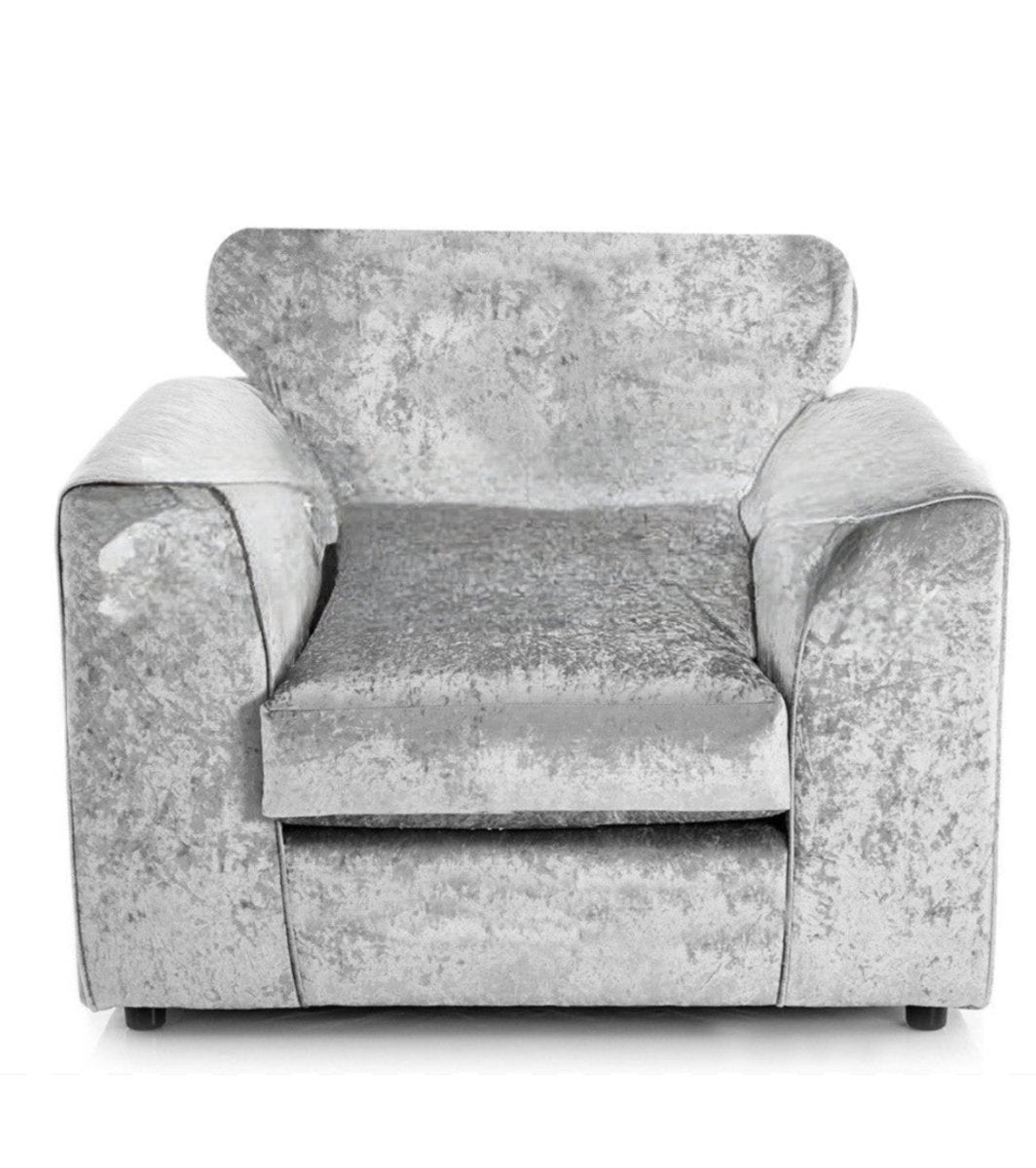 CV ~ CRUSHED VELVET ARMCHAIR - Homely Sofas