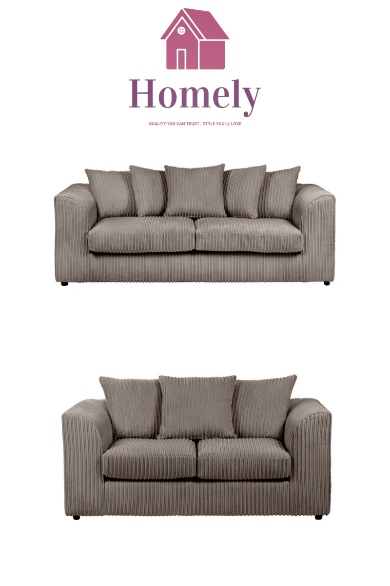 CHICAGO - JUMBO CORD 3+2 SEATER SUITE(⭐️PACKAGE DEAL) - Homely Sofas