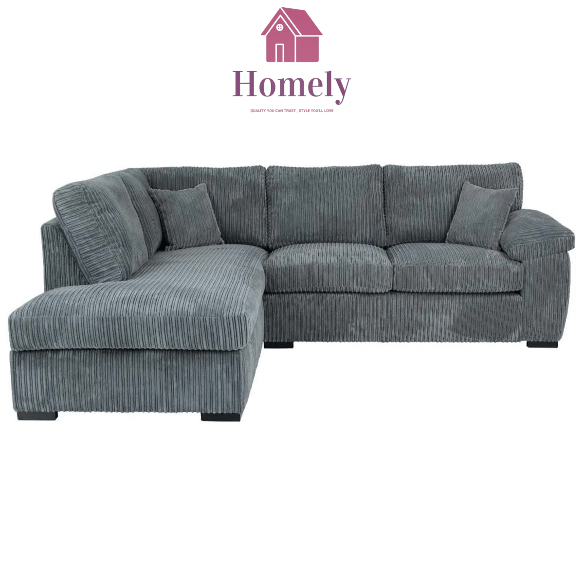 ALMAFI - JUMBO CORD CORNER SOFA EXCLUSIVE - Homely Sofas
