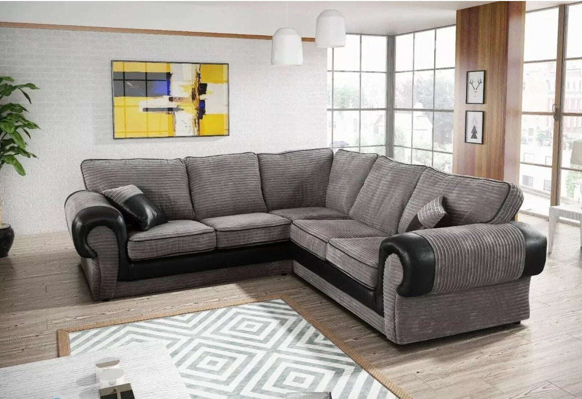 TANGO ~ JUMBO CORD CORNER SOFA - Homely Sofas