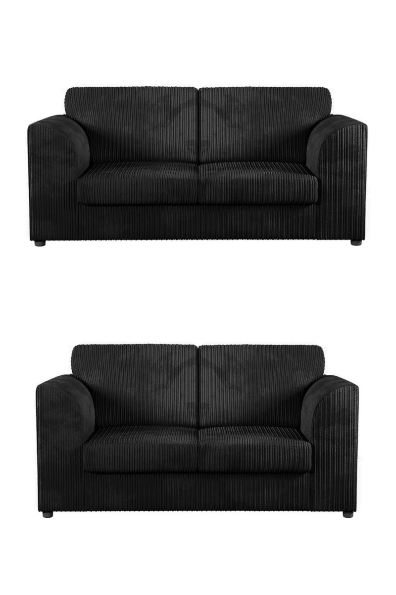 CHICAGO - JUMBO CORD 3+2 SEATER SUITE⭐️PACKAGE DEAL (HIGH BACK CUSHIONS) - Homely Sofas