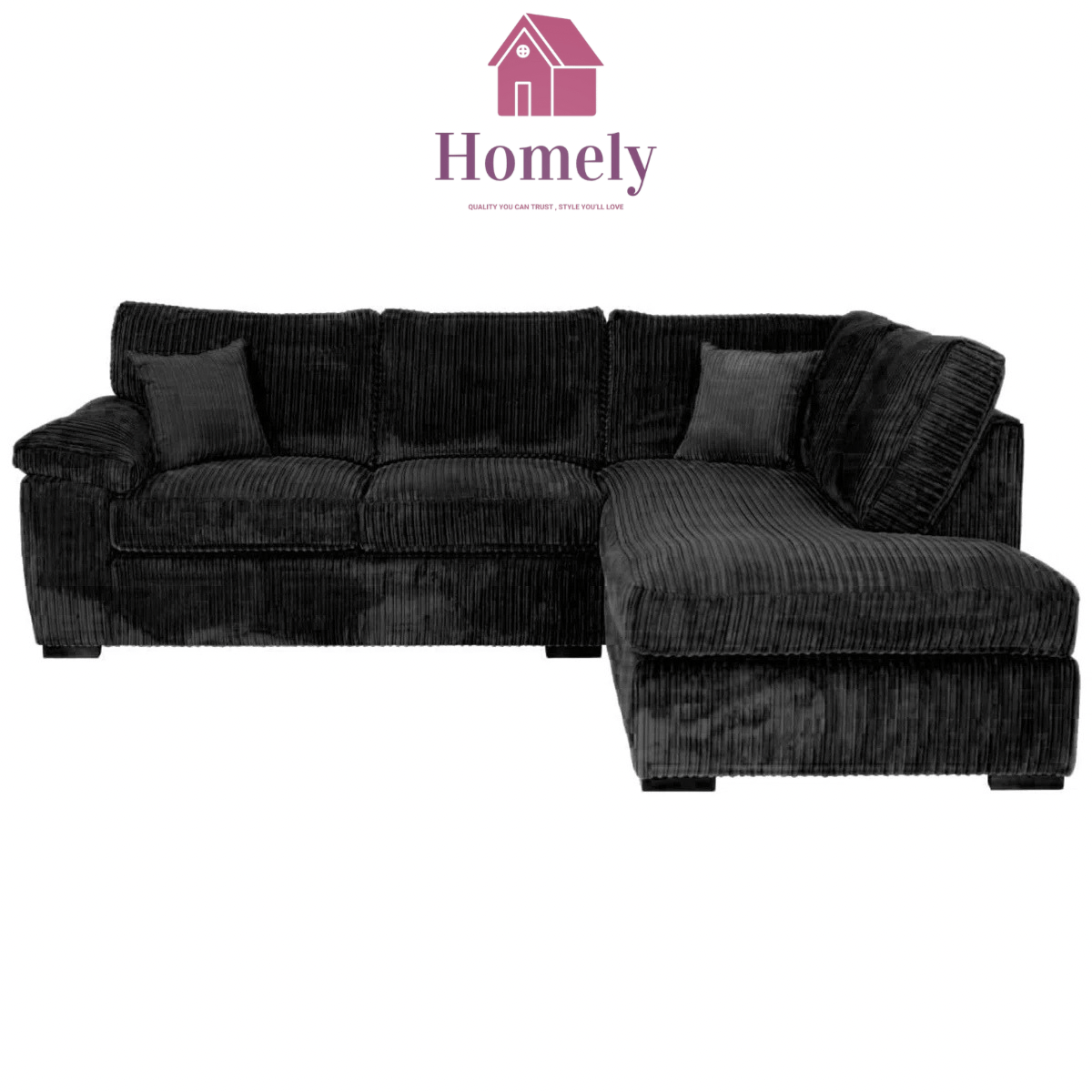 ALMAFI - JUMBO CORD CORNER SOFA EXCLUSIVE - Homely Sofas