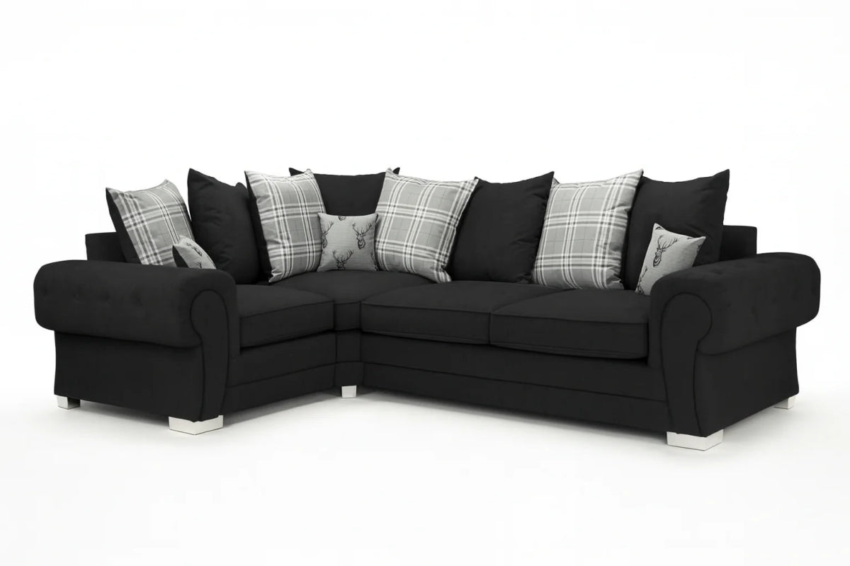 VERONA ~ LH/RH CORNER SOFA SCATTER & HIGH BACK CUSHIONS - Homely Sofas