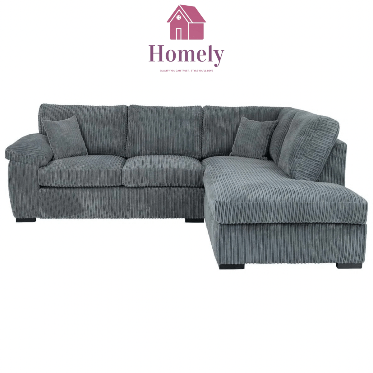 ALMAFI - JUMBO CORD CORNER SOFA EXCLUSIVE - Homely Sofas