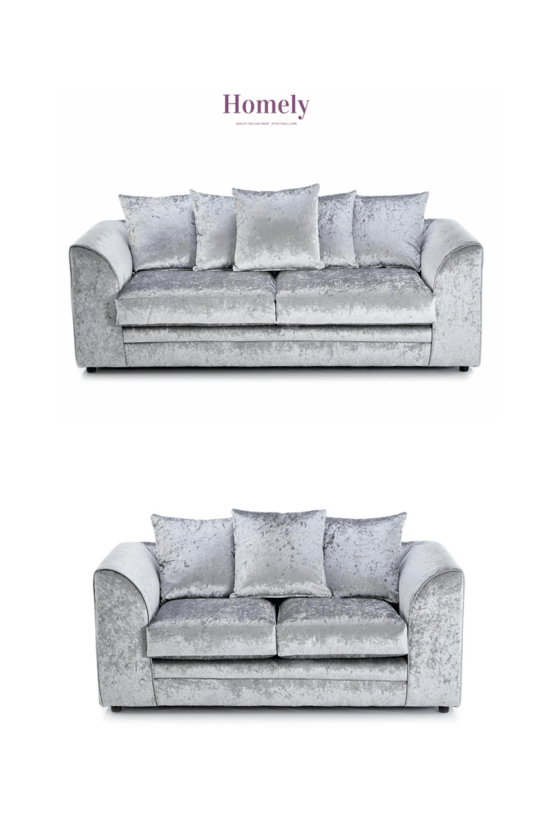 CV - CRUSHED VELVET 3+2 SEATER (⭐️ PACKAGE DEAL) - Homely Sofas